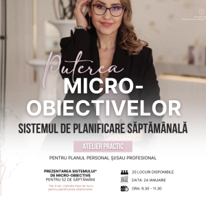 Puterea Micro-Obiectivelor: sistemul de planificare săptămânală